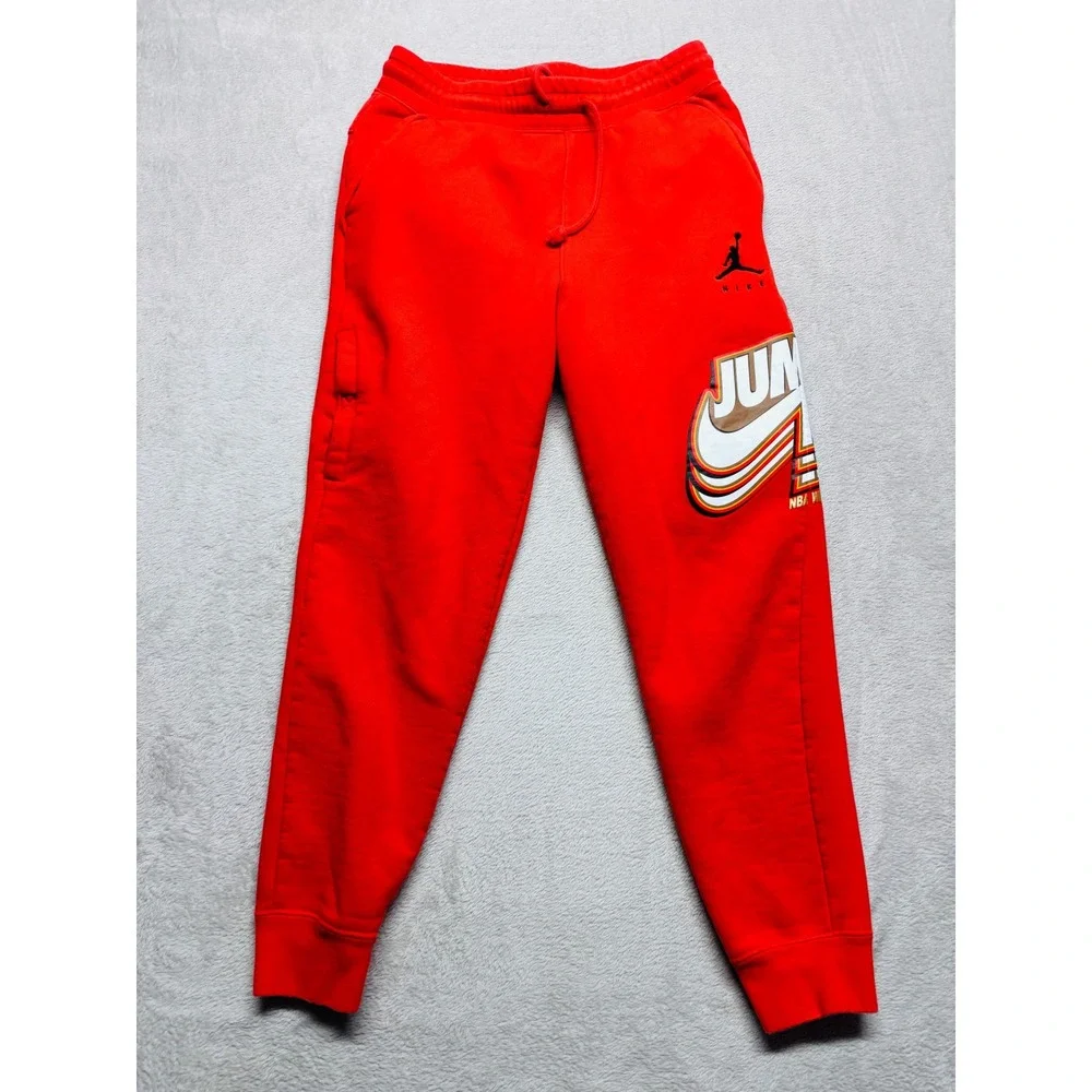 Jordan Mens S Orange Jumpman NBA World Champs 91 92 93 Sweatpants